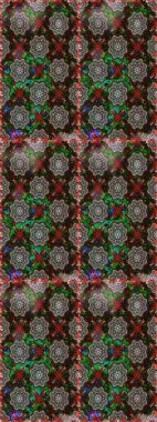 Gri ve kahverengi renklerde. Anti-stres için soyut örnek sayfası. Raster illüstrasyonu.