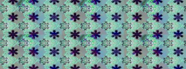 Şirin çiçek elementleri. Mavi renkli çiçekler. Raster illüstrasyonu. Çizim.