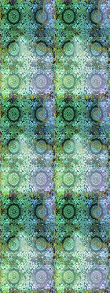 Klasik raster şablonu. Tekrarlayan elementlerle kusursuz soyut arkaplan. Yeşil ve altın desenli.