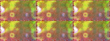 Çiçekli zambaklar kusursuz bir arka plan. Çiçek tasarımı için inanılmaz bir kolaj cenneti tarzı. Parlak çiçekli kolaj çiçekleri kahverengi ve nötr.