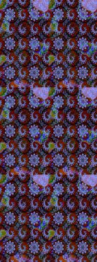 Küçük çiçekte güzel bir çiçek deseni var. Çiçekli çiçek deseni, suluboya. Raster deseni.