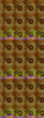 Renkli Bahar Teması eskiz kalıbı. Chichi 'nin kumaş kalıbını çiz. Düz Çiçek Elementleri Tasarımı. Çiçek deseni. Raster illüstrasyonu.