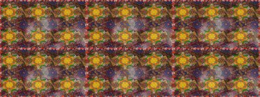 Küçük çiçekteki sevimli çiçek deseni. Kahverengi renkte çiçekler.