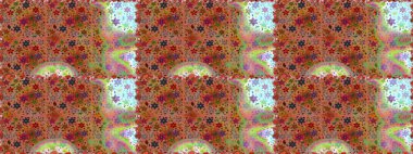 Sorunsuz çiçek desenli çiçekli, halk tarzında bırakır. Elle çizilmiş. Raster illüstrasyon.