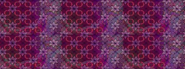 Sevimli çiçek raster deseni. Mor renkli çiçekler. Renkli Yaz Temalı eskiz kalıbı. Düz Çiçek Elementleri Tasarımı.