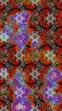 Renkli Bahar Teması eskiz kalıbı. Düz Çiçek Elementleri Tasarımı. Çiçek desenli eskiz, yaz çiçekleri. Çiçekler kahverengi, kırmızı ve gri renklerde.