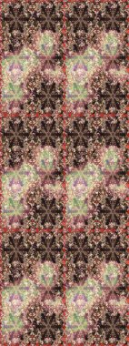 Klasik klasik klasik arka plan. Kahverengi renklerde, altın elementlerle kusursuz desen. Klasik raster sarısı, kusursuz desen. Geleneksel oryantasyon süsü.