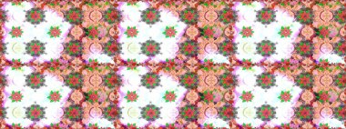 Raster Henna tarzı. Sınır Kızılderili çiçekli paisley patten. Tebrik kartı geçmişi, boyama kitabı, arkaplan ve tekstil için kullanılabilir. Etnik Mandala havlusu. Kusursuz süs izi..