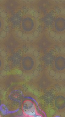 Raster illüstrasyonu. Renkli çiçekler. Tropikal çizim çiçek deseni.