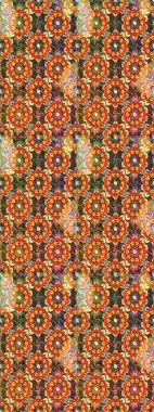 Geleneksel oryantasyon süsü. Kahverengi renklerde, altın elementlerle kusursuz desen. Klasik klasik klasik arka plan. Kusursuz klasik raster altın desenli.