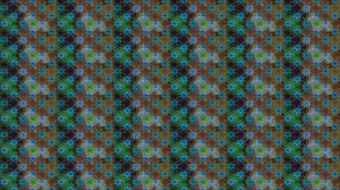 Çiçekli çiçek deseni, suluboya. Düz Çiçek Elementleri Tasarım Raster illüstrasyonu. Kahverengi ve yeşil renkli çiçekler. Renkli Bahar Teması çizim kalıbı..