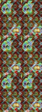 Kızılderili desenli desenli desenli şal deseni. Tekstil, tebrik kartı, boyama kitabı, telefon kılıfı baskısı için kullanılabilir. Raster Henna dövme stili. Etnik Mandala süsü.