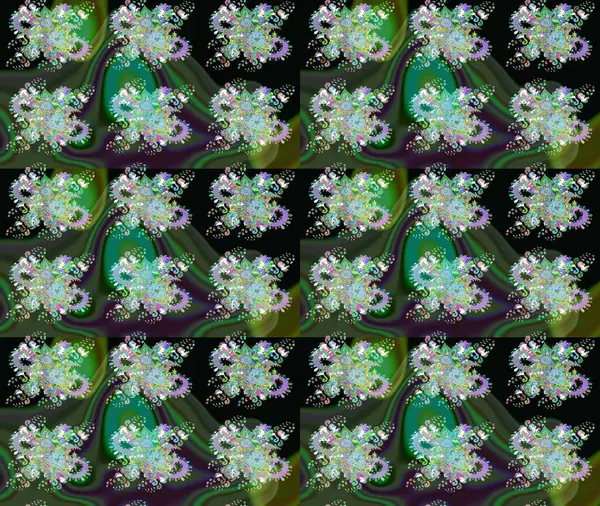 Çiçekli çiçek deseni, suluboya. Raster deseni. Küçük çiçekte güzel bir çiçek deseni..