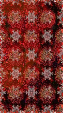 Tebrik kartı geçmişi, boyama kitabı, arkaplan ve tekstil için kullanılabilir. Sınır Kızılderili çiçekli paisley patten. Etnik Mandala havlusu. Kusursuz süs izi. Raster Henna tarzı.