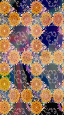 Dekorasyon ve tasarım için güzel bir desen. Çiçeğin suluboya çizimlerinin mükemmel deseni. Suluboya çizim kalıbı. Eski model. Moda yazdırma.