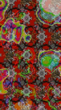 Eskiz modeli etnik tasarım. Çiçekleri, deniz kabukları, mandalaları ve suluboya efektleriyle donanma geçmişi. Yatak çarşafları, ceket, paket tasarımı, kumaş ve moda kavramları için tekstil baskısı.