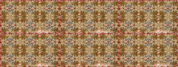 Raster Güzel kumaş deseni. Raster suluboya çiçek deseni, narin çiçekler, kahverengi ve bej çiçekler, tebrik kartı şablonu..