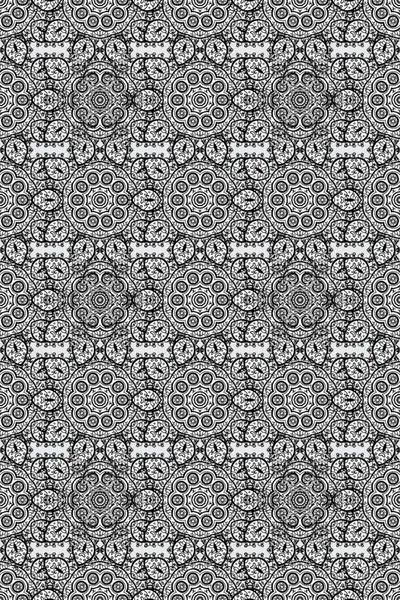 Tekrar eden çiçek arkaplanı, zarif gri, siyah beyaz çiçek duvar kağıdı. Çiçek desenleri gri, siyah ve beyaz renklerde, el yapımı papatyalar, papatyalar.