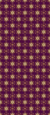 Altın şablon. Klasik çiçek dokusu. Kart, duvar kağıdı, ambalaj ve tekstil için klasik tasarım. Kahverengi, bej ve mor renkli Royal retro. Raster illüstrasyonu. Kusursuz desenli altın elementler.