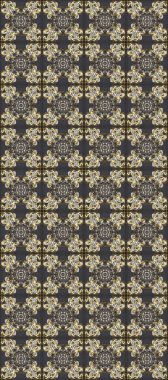 Raster oryantal süs. Barok tarzında kusursuz bir doğulu süsü. Geleneksel klasik altın desen. Altın desenli gri, bej ve kahverengi altın elementler.