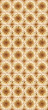 Kına dövmeli süs çiçekleri, altın çıkartmalar, mehndi ve yoga tasarımı, kartlar ve parmak izleri. Bej, kahverengi ve sarı renklerde desen. Raster altın mehndi kusursuz desen.