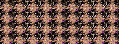 Raster illüstrasyonu. Çiçek desenli eskiz, darbeler, sıçramalar, yaz çiçekleri. Siyah renkte çiçekler.