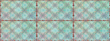 Düz Çiçek Elementleri Tasarımı. Zentangle soyut çiçekleri. Karalama çiçeği. Güzel kumaş deseni. Raster illüstrasyonu. Renkli Bahar Teması Kusursuz Arkaplan.