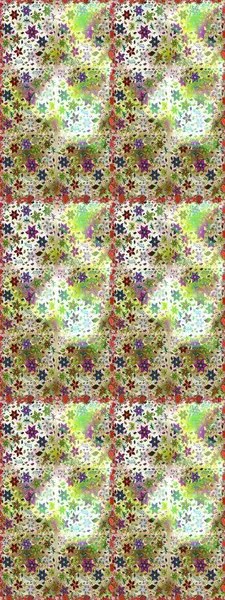 Tarafsız ve bej renkli çiçekler. Kusursuz çiçek deseni. Raster illüstrasyonu. Raster illüstrasyonu. Asya tekstil tarzında.