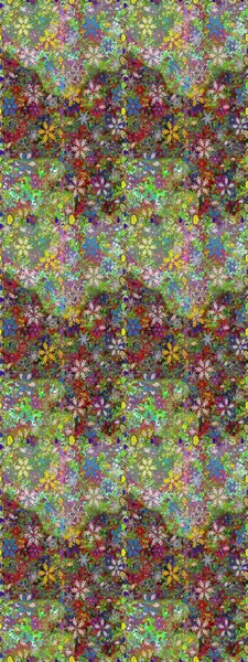 Kıvırcık, parlak örgü. Raster illüstrasyonu. Eski moda arka plan. Şablon, pürüzsüz, çiçekli kenar. Çiçek çelengi. Güzel, pürüzsüz kumaş, tuval..