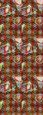 Yumuşak, bahar çiçekleri kahverengi ve gri renklerde. Raster illüstrasyonu. Çiçek ve yapraklı karalama şeklinde Raster çiçek deseni.