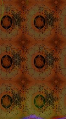 Raster suluboya çiçek deseni, narin çiçekler, kahverengi ve gri çiçekler, tebrik kartı şablonu. Güzel kumaş deseni.