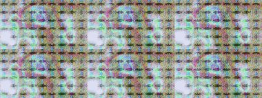 Raster illüstrasyonundaki çiçek desenli çizim. Tarafsız renklerde çiçekler.