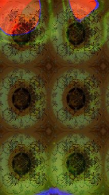 Parmak izi, kumaş, duvar kâğıdı, tekstil için raster dokusu. Nakış desenli çiçek deseni. Renkli grunge kolo çiçekleri ile soyut arkaplanı zenginleştir.