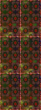 Düz çiçek öğeleri tasarım. Raster. Bahar Tema Dikişsiz desen arka plan rengi.