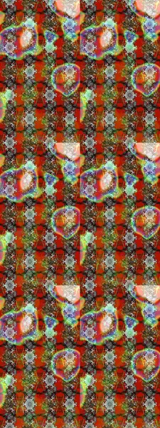 Yumuşak, bahar çiçekleri kahverengi ve gri renklerde. Raster illüstrasyonu. Çiçek ve yapraklı karalama şeklinde Raster çiçek deseni.