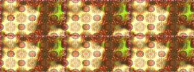 Kahverengi ve sarı renkli çiçekler. Raster illüstrasyonu. Çiçeksiz desenli arka plan, vuruşlar, sıçramalar, yaz çiçekleri..