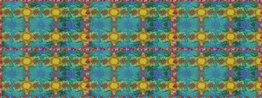 Çiçekli, suluboya desenli kusursuz çiçek deseni. Süslü kumaş deseni. Raster deseni.