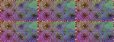 Tekstil, kumaş, ambalaj, hatıra defteri için hoş bir çiçek arkaplanı. Tarafsız ve mor arka planda. El çizimi çiçekli, pürüzsüz bir desen. Çocuksu tasarım.