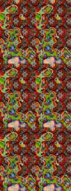 Çiçekli çiçek deseni, suluboya. Raster deseni. Küçük çiçekte güzel bir çiçek deseni..