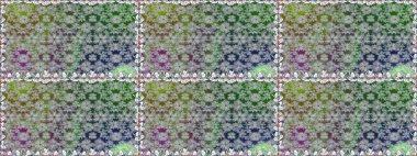 Raster çiçek izi. Klasik taslak çizimi. Çiçeksiz desen. Raster Yumuşak kumaş deseni.