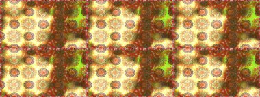 Kahverengi ve sarı renkli çiçekler. Raster illüstrasyonu. Çiçeksiz desenli arka plan, vuruşlar, sıçramalar, yaz çiçekleri..