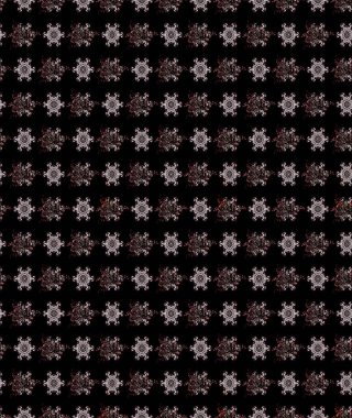 Düz Çiçek Elementleri Tasarımı. Raster Modaya uygun kumaş deseni. Renkli Bahar Teması eskiz kalıbı. Siyah renkli şirin çiçek deseni.