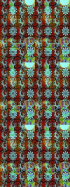 Çizim çiçek deseni duvar kâğıdı olarak kullanılabilir. Renkli çiçekler. Raster illüstrasyonu.