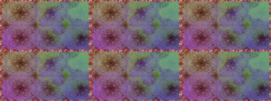 Tekstil, kumaş, ambalaj, hatıra defteri için hoş bir çiçek arkaplanı. Tarafsız ve mor arka planda. El çizimi çiçekli, pürüzsüz bir desen. Çocuksu tasarım.