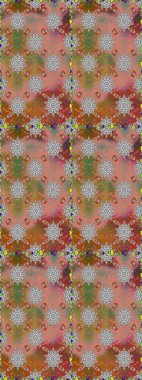 Kahverengi ve gri renkli çiçekler. Raster düz çiçekleri pürüzsüz desen. Tasarım hediye paketi, tebrik kartları, posterler ve afiş tasarımı.