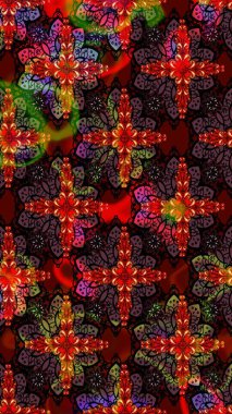 Küçük çiçekte güzel bir desen. Motley illüstrasyonu. Robot resim. Küçük renkli çiçekler. Moda baskıları için zarif bir şablon. Çiçekli bahar çiçekleri.