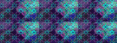 Zentangle soyut çiçekleri. Karalama çiçeği. Raster illüstrasyonu. Güzel kumaş deseni. Renkli Bahar Teması eskiz kalıbı. Düz Çiçek Elementleri Tasarımı.