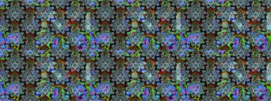 Sketch pattern with fantasy flowers, natural wallpaper, floral decoration curl illustration. Home decor. Paisley print hand drawn elements.