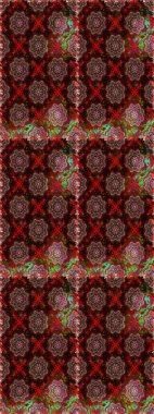 Raster kına dövme tarzı. Etnik Mandala süsleme. Kullanılabilir Tekstil, tebrik kartı, boyama kitabı, telefon durumda yazdırma için. Hint çiçek desenli madalyon desen.