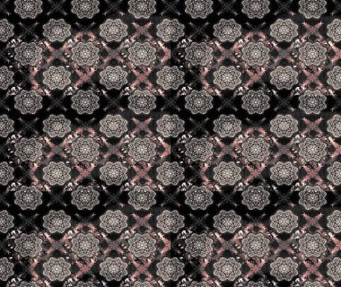 Kızılderili desenli desenli desenli şal deseni. Tekstil, tebrik kartı, boyama kitabı, telefon kılıfı baskısı için kullanılabilir. Etnik Mandala süsü. Raster Henna dövme stili.